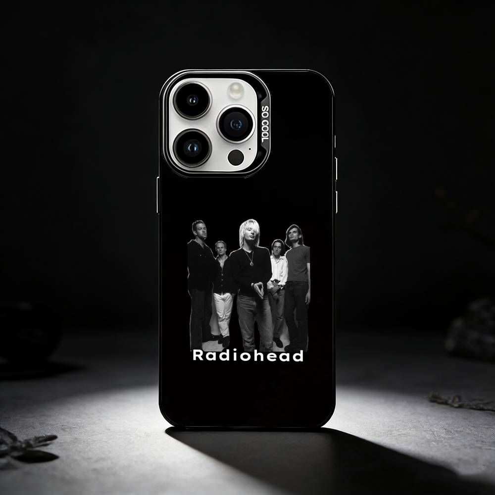 Классический чехол для телефона R-Radiohead Rap Band для iPhone 17,16,15,14,13,12,11 Plus,Pro Max,XS,Цветной серебристый чехол для телефона