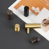 Solid Brass Wall Hooks - Modern Golden Coat Hangers for Entryway & Bedroom Organization