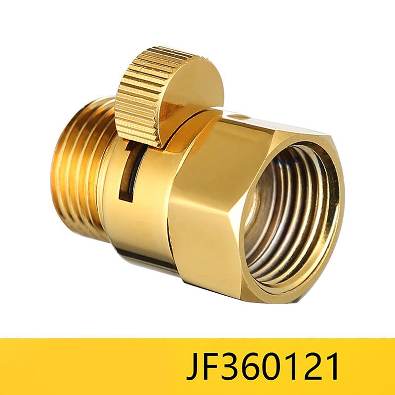 Запорный клапан для душа, полностью латунный, G1/2", быстродействующий запорный клапан, душевая лейка, водосберегающий туалетный пистолет-распылитель