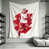 Jamal Musiala Wall Tapestry Aesthetic Wall Hanging Printed Fabric Blanket Decorative Tapestries for Bedroom Living Room Home Decor