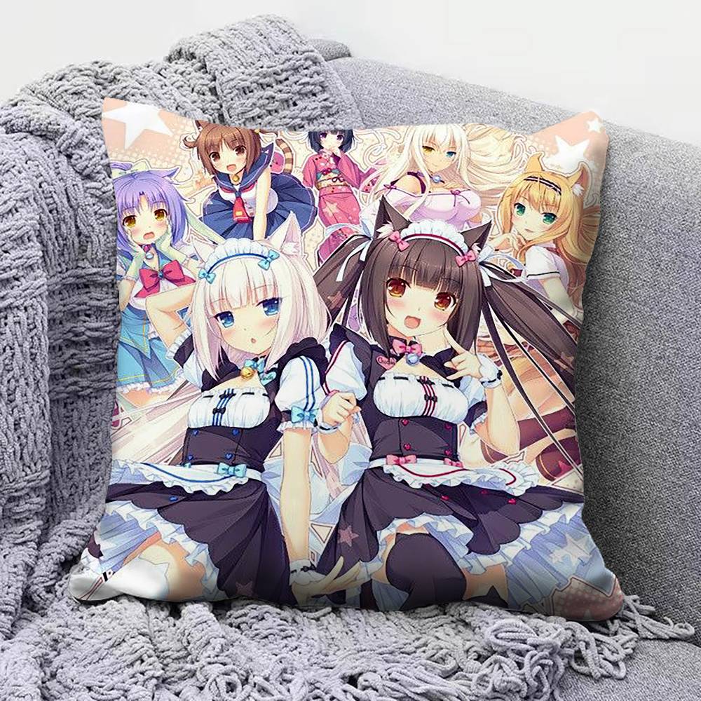NEKOPARA Game Anime Home Sofa Cushion Covers and Aecorative Custom Pillow Covers