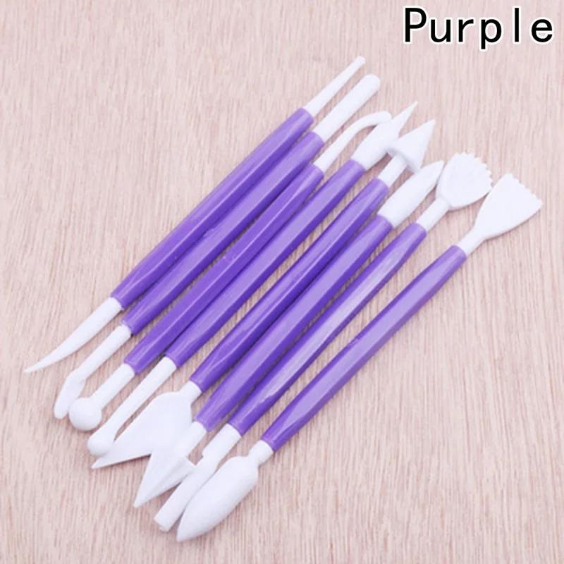 8 шт./компл. ручные наборы ножей для резки тортов из помадки инструменты для украшения выпечки инструменты для моделирования украшения своими руками