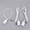 2-контактный 4-контактный 5V USB 2.0 Кабель питания Разъем Мама Папа Зарядка Удлинитель Разъем Провод белый 0.3м 1м