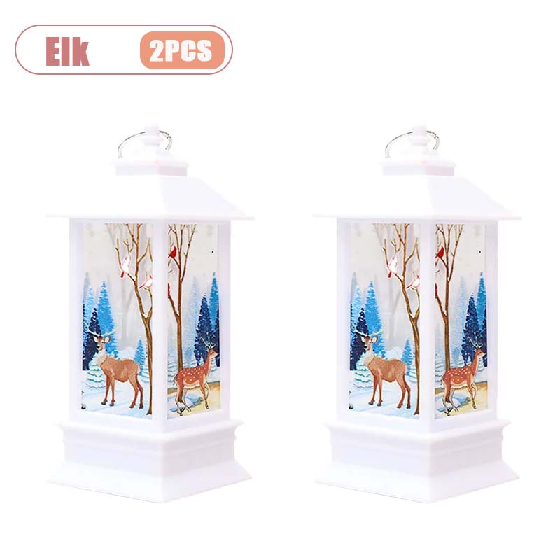Xiaomi 1-4PCS Christmas Night Light Santa Snowman Table Lamp Candle Holder Glowing Decor for Home Office Desk Holiday Party Celebration