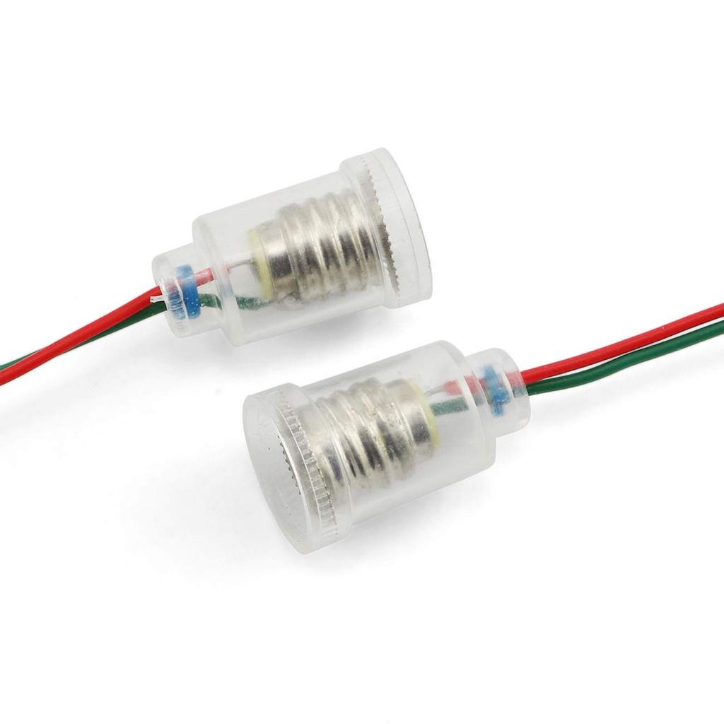 5PCS Miniature Bulb Bases 110V E10 Screw Type Lamp Holder With Wire