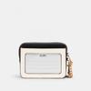 Coach Чехол для карточек на молнии в цвете «цветной блок» с золотым мелом