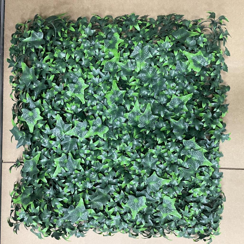 50×50cm Artificial Green Plant Wall - Plastic Vertical Garden, Fake Flower Wall, Synthetic Turf Background