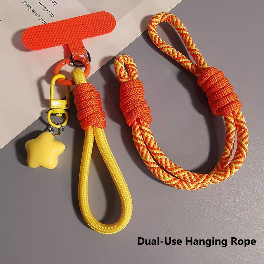 Ремешок на запястье, шнурок для телефона, регулируемый мобильный аксессуар, тканый ремешок для большого пальца для путешествий на открытом воздухе