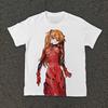 Летняя Новая Футболка Ева Единица 01 Футболка Neon Genesis Evangelion для Мужчин Женщин Японский Аниме Рубашка Унисекс Высококачественный Хлопок Топ с Коротким Рукавом