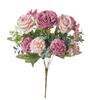 7 Heads Artificial Flowers Silk Peony Rose Hydrangea Bouquet Home Decorations Party Wedding Bride Fake Plants