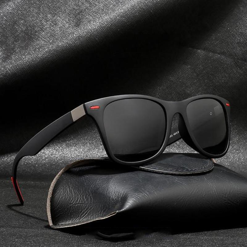 Оправа очков Мужские солнцезащитные очки Мода Поляризованные Тонированные Вождение Квадратные Классические UV400 Высокое Качество Уникальные