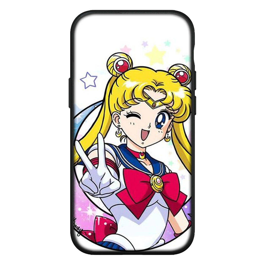 Чехол для iPhone 17 16 15 Xiaomi Poco Redmi Note 14 13 12 11 Pro Max 9 16e Samsung Galaxy S25 S24 S23 OPPO Huawei Моряк Аниме Луна Милый Чехол для Телефона