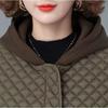 Autumn and Winter Women's Lightweight Small Cotton Jacket Hooded Cotton Jacket Casual Fashion Glossy Light Jacket