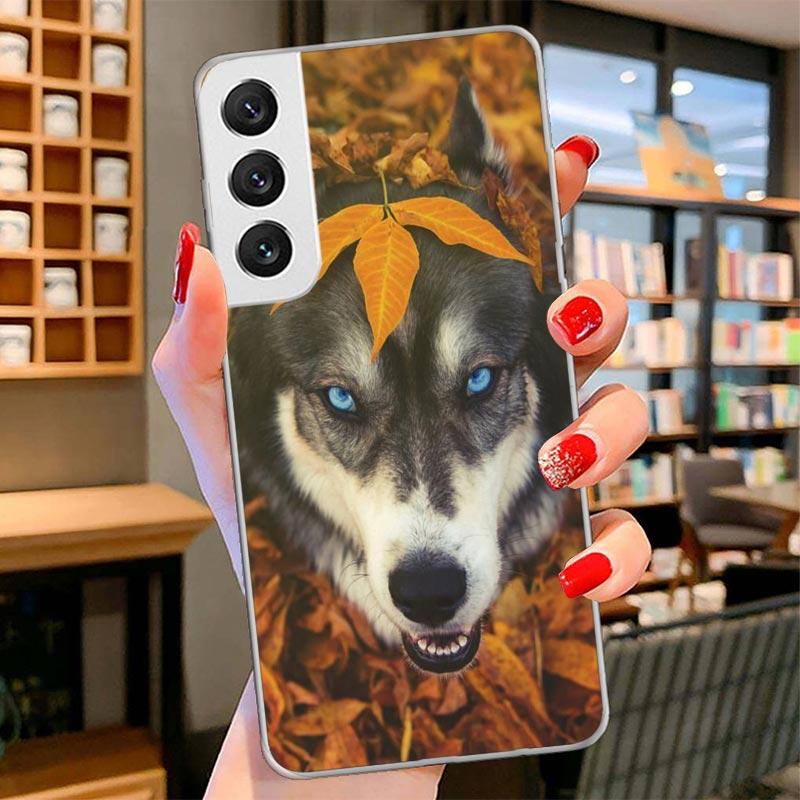 Siberian Husky Dog Cover Phone Case For Samsung Galaxy S26 S25 Edge S24 Ultra S23 S22 Plus S21 S20 FE Soft Fundas Shell Galaxy S