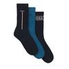 Boss Unisex Adult Logo Crew Socks (Pack of 3)