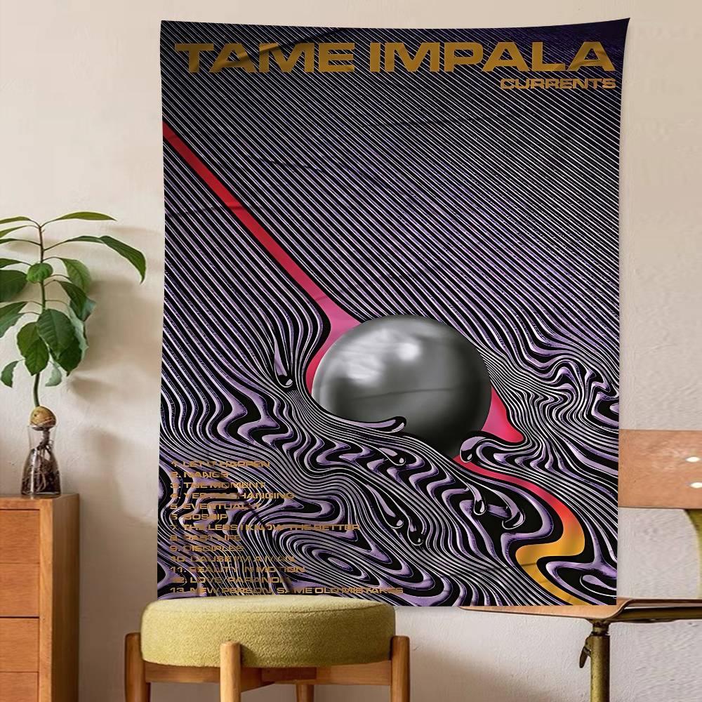 Popular Band TTame IImpala Hanging Bohemian Tapestry Bohemian Wall Tapestries Mandala Kawaii Room Decor