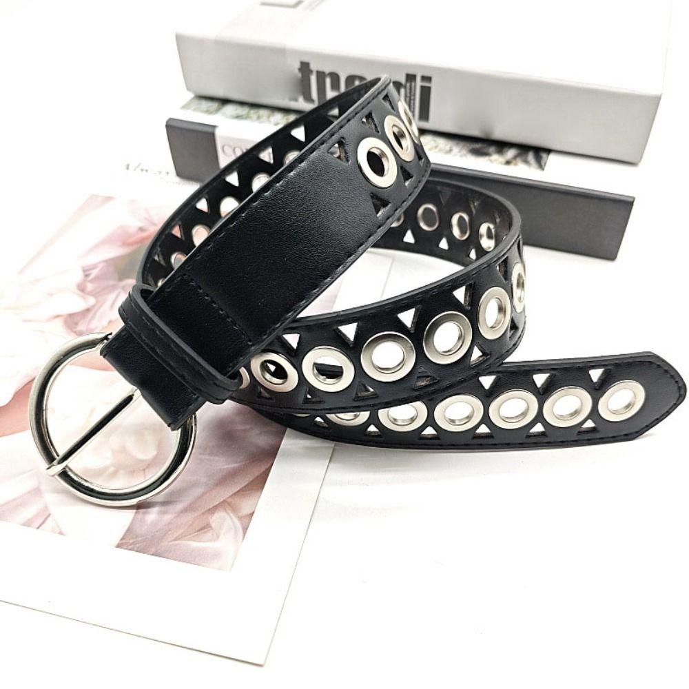 Korean Style PU Leather Belt Metal Buckle Y2K Girl Waistband Elegant Wide Waistband Ladies/Girls