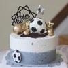 Football Team Cake Decoration: Birthday Dessert Table Décor