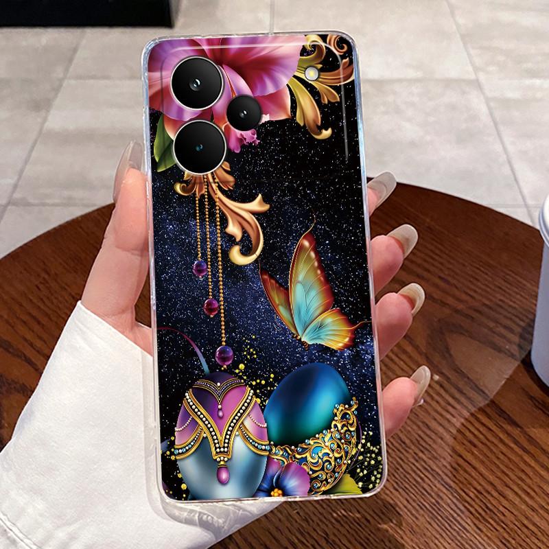 Чехол для Realme P4 / Realme P4 Pro Fundas Мягкий ТПУ Задняя крышка Realme P3 Чехлы Прозрачный Силикон Милый Кот Кролик Защитный чехол