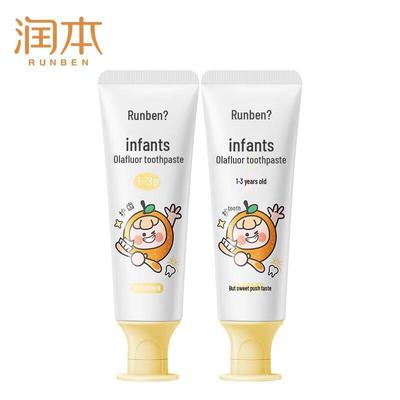 Runben Olafluor Детская зубная паста для 1-3 лет - Сладкий апельсин (2x50г)
