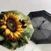 1PC Sunflower Bee Umbrella-8-Rib Reinforced Portable Folding Travel Suitable for All Seasons Outdoor Daily Use-H0329