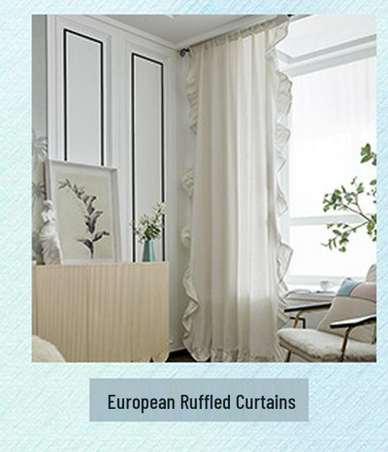 Красные богемные полосатые хлопково-льняные шторы для гостиной - Ретро стиль