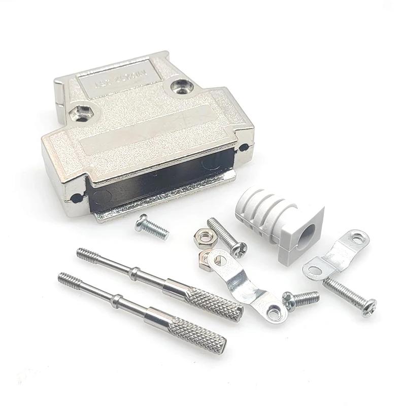 DB25 Позолоченный Промышленный Разъем 25-контактный Штекер с Металлическим Корпусом Папа/Мама 25P для LED Коммуникационного Конвертера