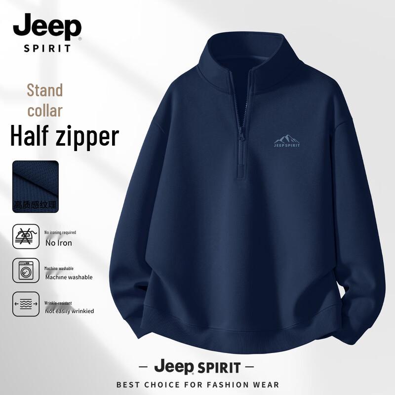 Мужская повседневная толстовка JEEP SPIRIT с молнией на половину