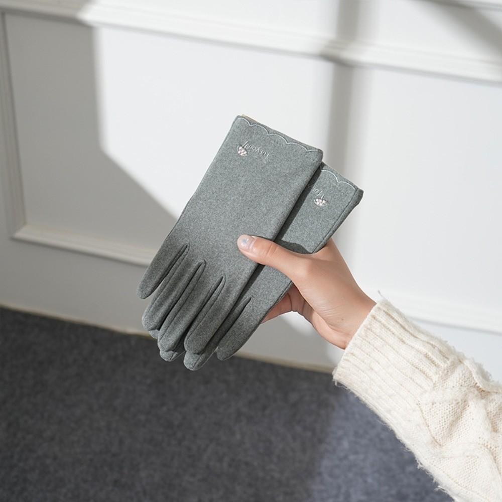 Модные перчатки для холодной погоды с теплой подкладкой Зимние перчатки Женские теплые перчатки для осени-зимы