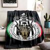Club Deportivo Guadalajara Theme Personalized Outdoor Flannel Blankets Soft And Suitable For All Seasons Perfect For Sofas Beds And Camping