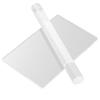 2 Pcs/set Clay Roller Rectangle Sheet Board Set Clay Rolling Pin Modeling Tool Kit Transparent