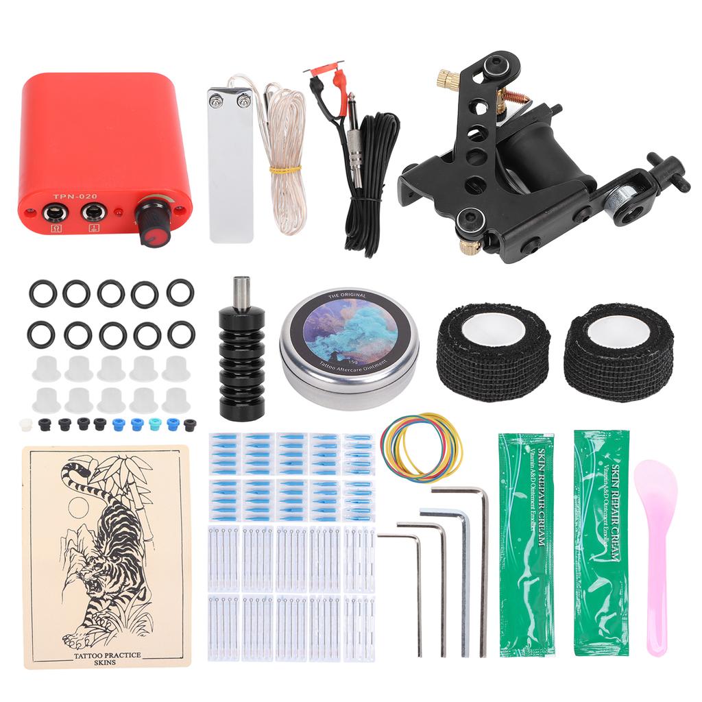 Комплект для тату-машинки с зажимом и шнуром, блок питания, педаль, катушка, набор для тату-машинки для новичков (90‑265В)США