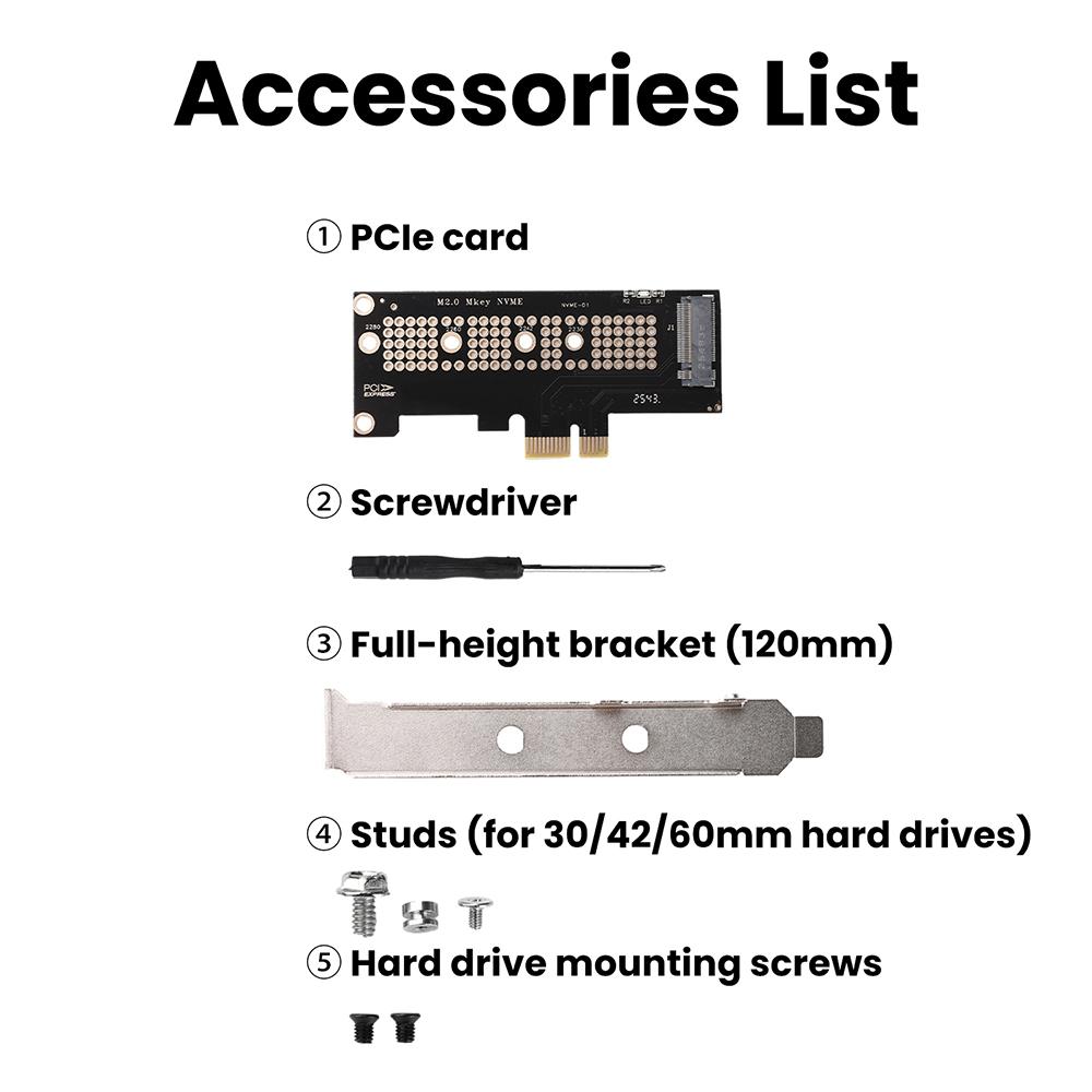 Адаптер-карта PCIE X1/X4/X16 на M.2 NVMe SSD с двусторонней медной охлаждающей структурой и светодиодным индикатором состояния для материнской платы настольного ПК