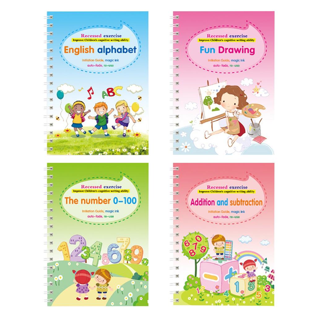 5 мл All-English Hard Pen Grooves Copybook Magics Набор тетрадей, Улучшите красоту письма