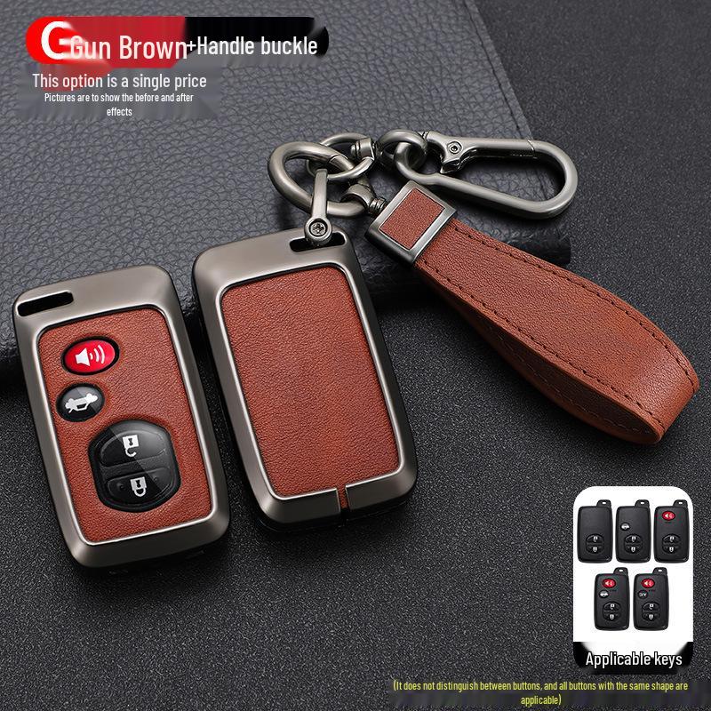 Совместимый чехол для ключа для моделей Toyota: Corolla, Levin, Camry, Highlander, RAV4, Crown, CHR, Reiz