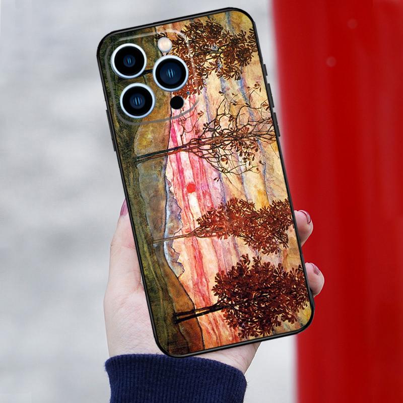 Чехол для телефона с рисунком Эгона Шиле для iPhone 16 Pro 15 Pro 12 13 Mini 11 14 Pro Max XR 16 15 Plus 16e Чехол Coque