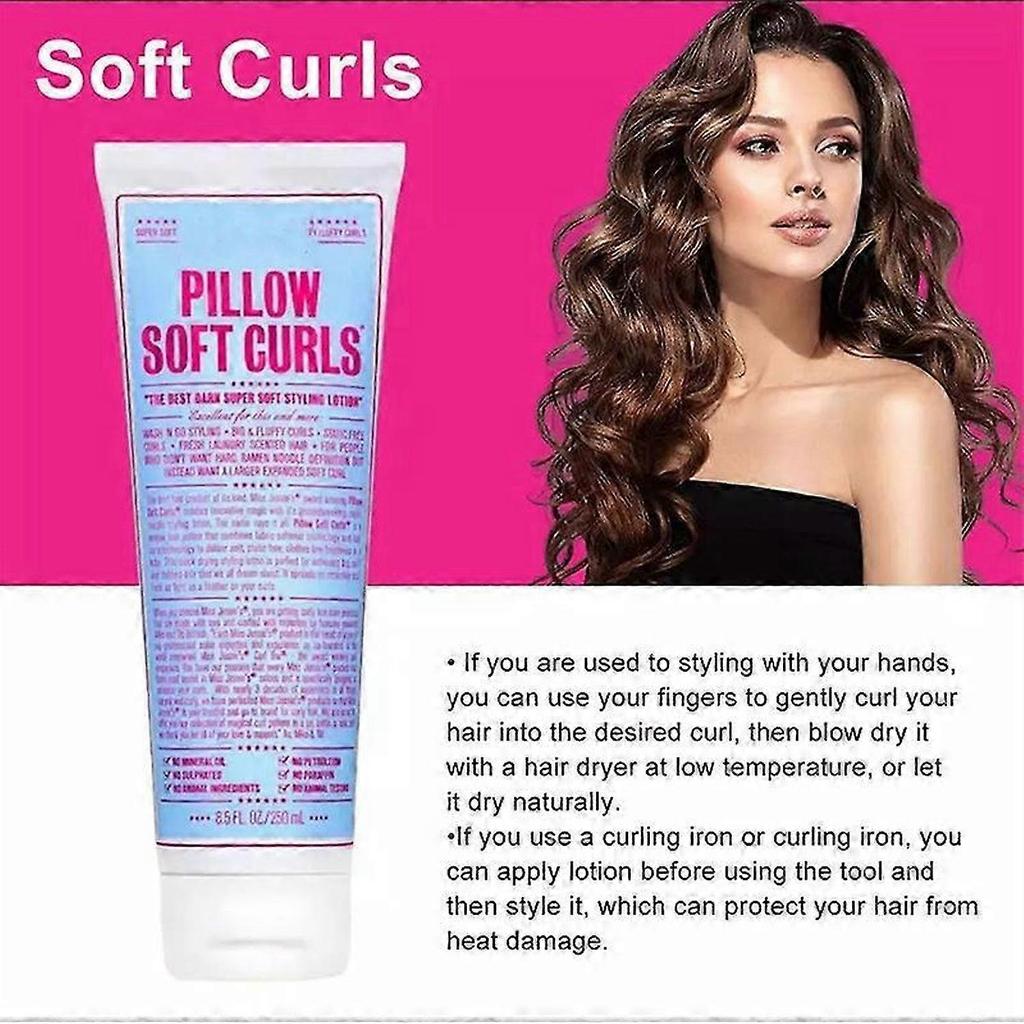1-5x Soft Curl Lotion 250ml Hair Styling Moisturizing Curl Defining Cream for Women less