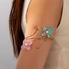 Bohemian Open Arm Bangle Drip Oil Armband Exquisite Flower Bracelet  Hand Jewelry