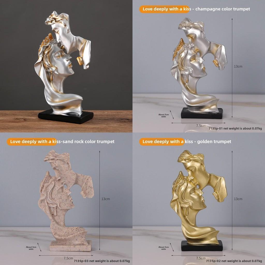 Modern Resin Minimalist Sculpture For Home Office Decor Gift For Friends Couples