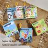 Baby Cognitive Cloth Book: Ocean, Forest & Farm Animals - Tear-Resistant & Interactive