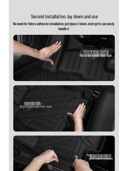 Nissan Sylphy 14-го поколения, коврик Silk Coil, полный комплект, TPE, водонепроницаемые коврики в салон и багажник