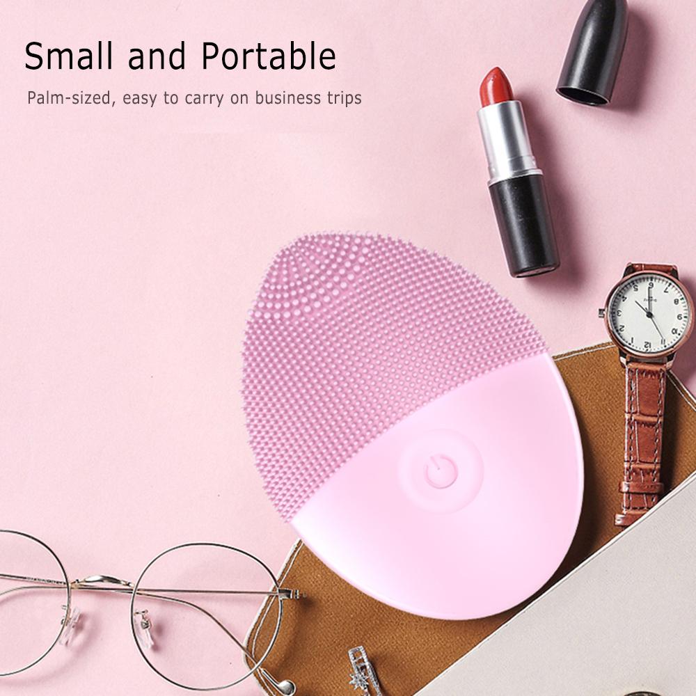 Электрическая щетка для очищения лица, силиконовая ультразвуковая вибрация, очищающее средство для лица, инструменты для очистки глубоких пор, черных точек