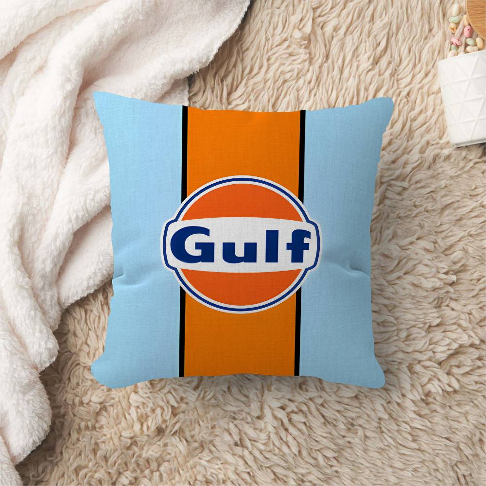 G-Gulf Racing Car Pillow Gift Home Office Decoration Bedroom Sofa Car Cushion Cover Case 45X45