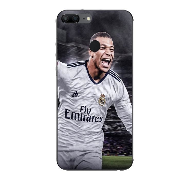 Coque - MANIACASE - Huawei Honor 9 Lite - Kylian Mbappe - Gris - Souple