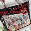 Original Spicy Girl Cool Ita Bag Large Capacity Transparent Pain Layer Crossbody Bag Love Chain Ulzzang Shoulder Bag
