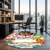 Rugrats Printed Round Rug Carpet Chair Rug Area Rug Entryway Doormats,for Office Chair Living Room Bedroom Kitchen Room.