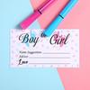 10 шт. Карточки для голосования на гендер-пати - Карточки для игры в предсказание пола ребенка для вечеринки baby shower, Интерактивная игра "Угадай пол ребенка"