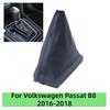 Автоматическая Кожаная Накладка на Ручку Переключения Передач Для Volkswagen Passat B8 Ручка Рычага Переключения Передач Чехол Манжета Кольцо