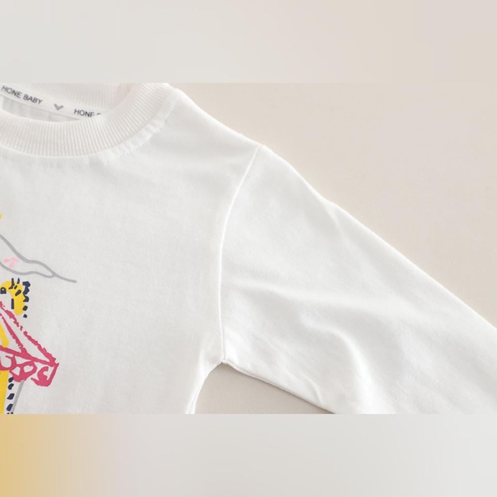 Детский повседневный комплект с длинным рукавом, удобные наряды для повседневной носки