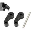 Rear Window Latch Hinge Pivots Replacement for Tacoma 1995-2004 Tundra Xtracab 2000-2006, Rear Quarter Window Accessory Replacement Black 2PCS